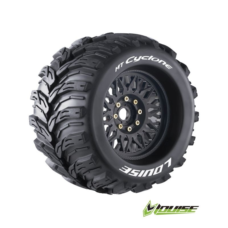 Louise MT-CYCLONE 1/8 Sport auf 3.8 Felge schwarz (2) L-T3220X