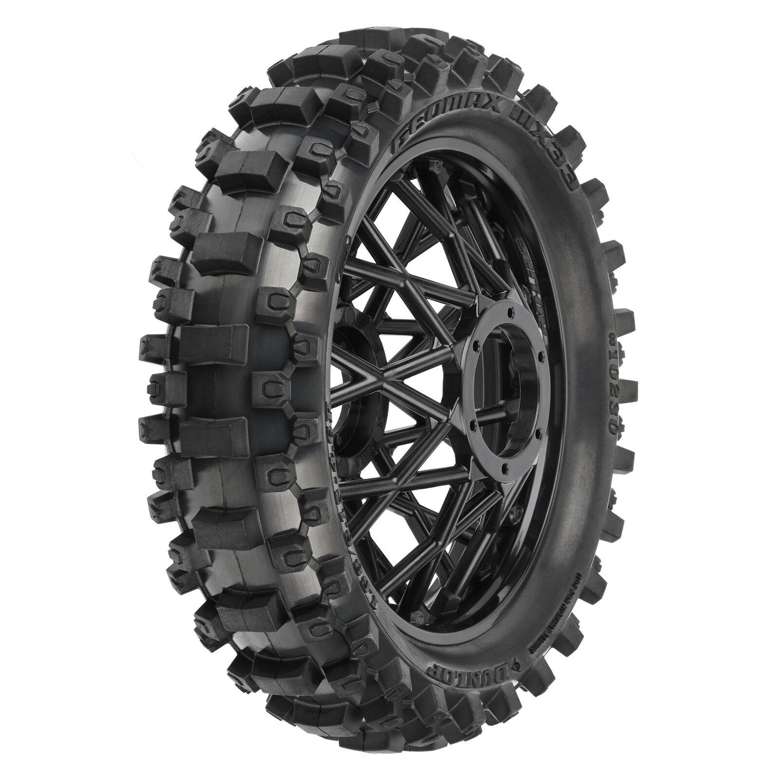 ProLine 1/4 Dunlop Geomax MX33 CR4 Hinten Reifen MTD Black: Promoto-MX