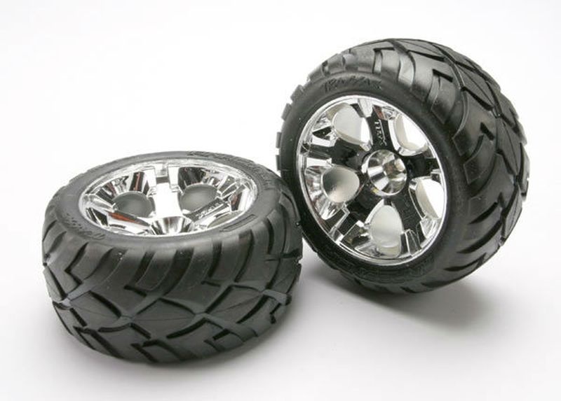 Traxxas Felgen + Reifen verklebt 5577R - Abbildung 1