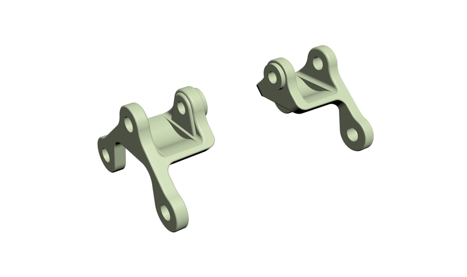 Amewi Brücken Befestigung für 8x8 Truck green T044G