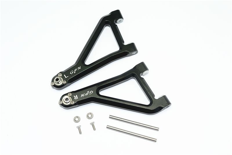 GPM Alu Querlenker eloxiert oben vorn schwarz Traxxas UDR