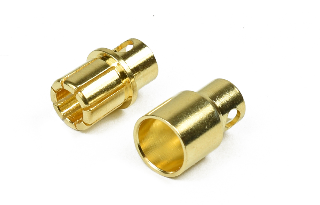 Modster Goldkontaktstecker 8mm 1 Paar MD11198