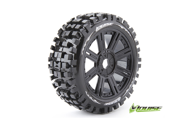 Louise B-ulldoze soft Speichen-Felge schwarz (2) Verbrenner 1:8 Offroad L-T324SB