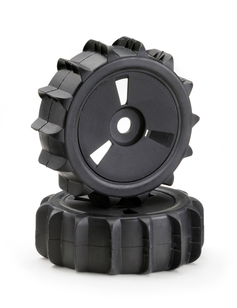 Absima Räderset Buggy Disc "Sandpaddle" schwarz 1:8 (2 St.) 2520016 - Abbildung 1