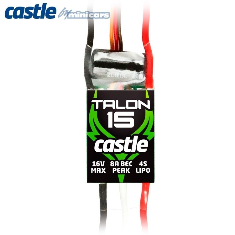Castle Talon 15 - 2-4S 15A 3A-BEC ESC 010-0129-00