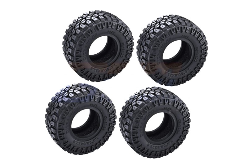 GPM High-Grip-Reifen 1.0 mit Einlagen 50,8x22,8mm Traxxas-4M, SCX24