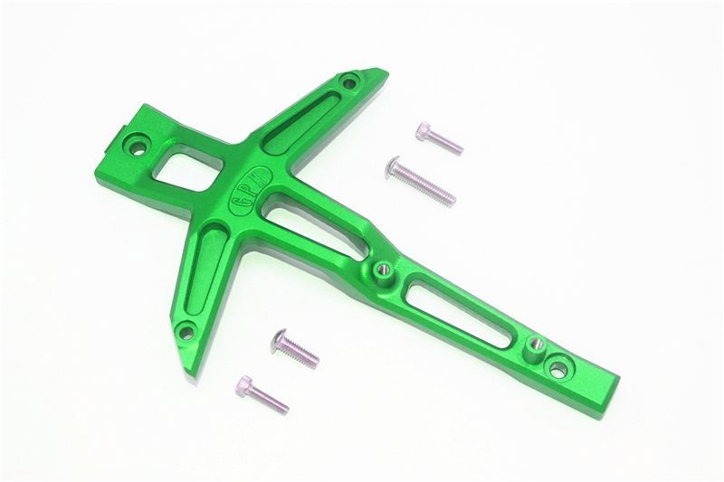 GPM Alu Chassis Oberdeck vorn grün Traxxas MAXX
