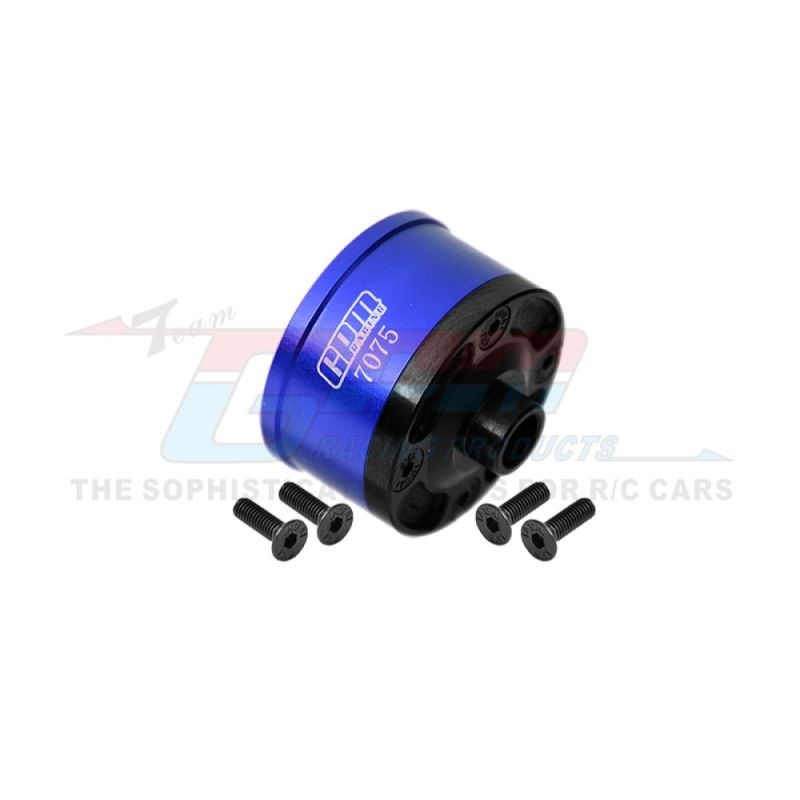 GPM Aluminium 7075-T6 Diff-Gehäuse v/h blau TRX Sledge SLE011NB
