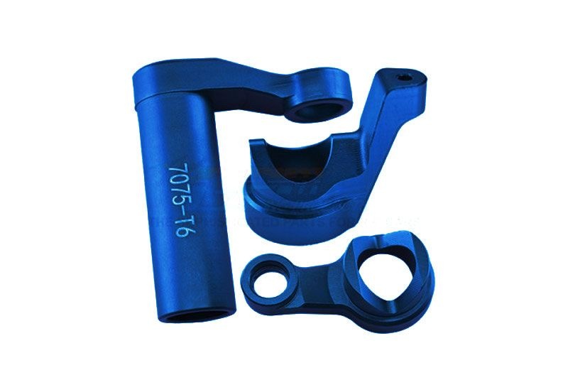 GPM Aluminium 7075-T6 Lenkungsteile blau GPM Traxxas Sledge SLE048B