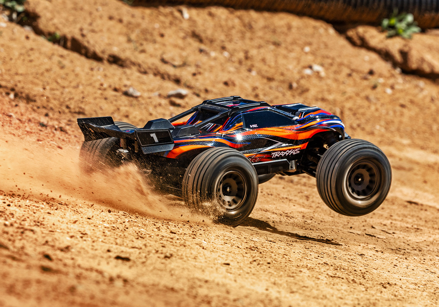 Traxxas MINI-XRT VXL-3S 4x4 1/16 Race Truck Orange mit 2S Akku/Lader 108076-1 - Abbildung 9