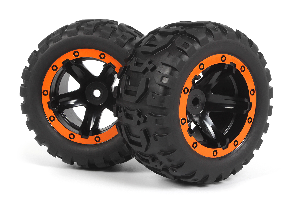 BLACKZON Slyder MT Reifen & Felgen montiert 2St. (Schwarz/Orange) 540195