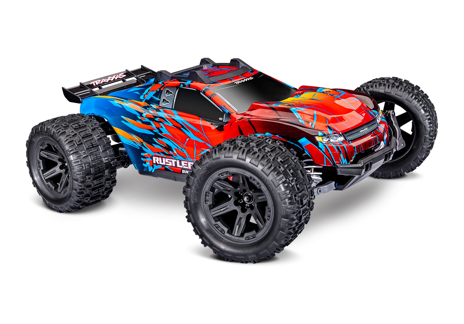 Traxxas Rustler 4x4 VX3 Brushless Stadium Truck Rot 67464-4 - Abbildung 1