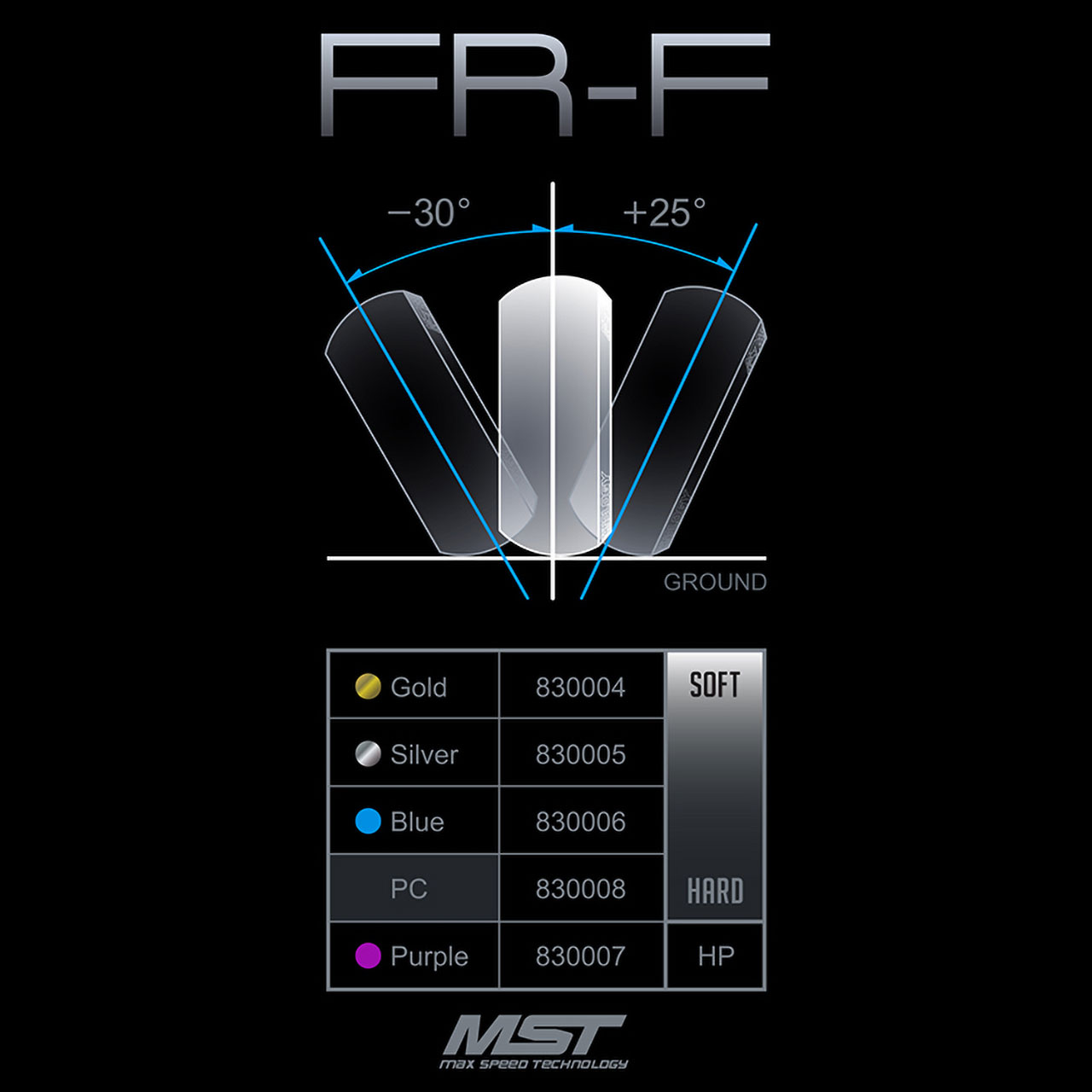 830005 Drift Reifen FR-R hart (2 Stück)
