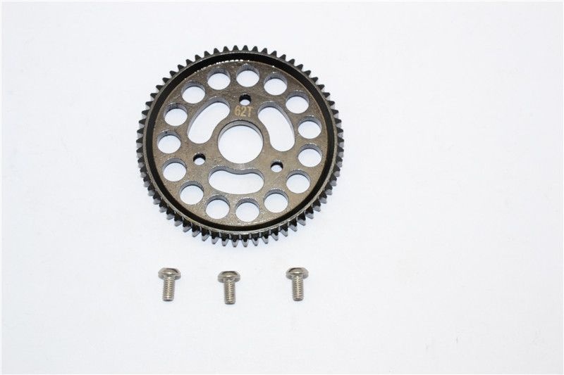 GPM Stahl Hauptzahnrad 62T schwarz Traxxas 1/10 E-Revo Alt
