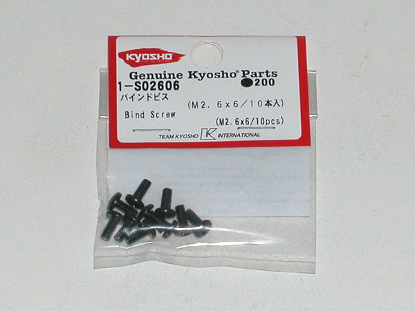 Kyosho LINSENKOPFSCHRAUBEN M2.6X6 (10) METALL 1-S02606