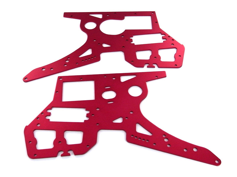 SkyRC Seitenrahmen Rot für SR5 Motorrad (RB-B001/2) SK-700002-13