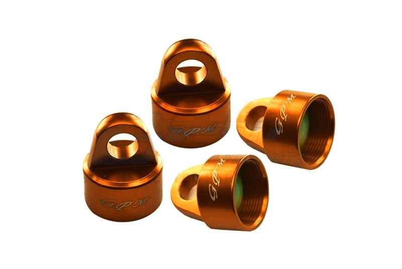 GPM Alu 6061-T6 Dämpferkappe für GPM & Original orange Traxxas Sledge