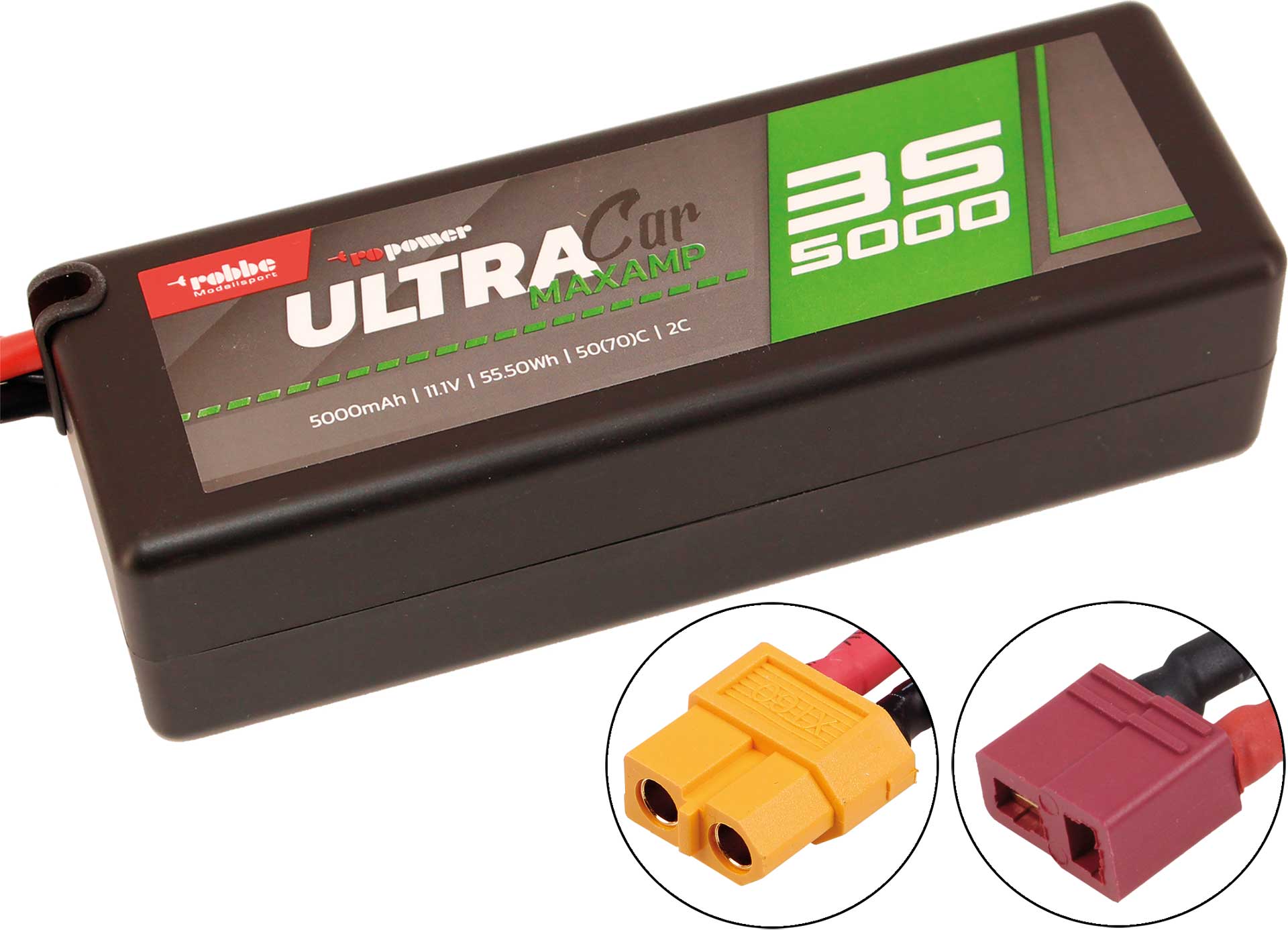 Robbe RO-POWER ULTRA MAXAMP CAR 5000MAH 11,1 VOLT 3S 35(70)C LIPO AKKU T-(XT-60) Stecker 7384