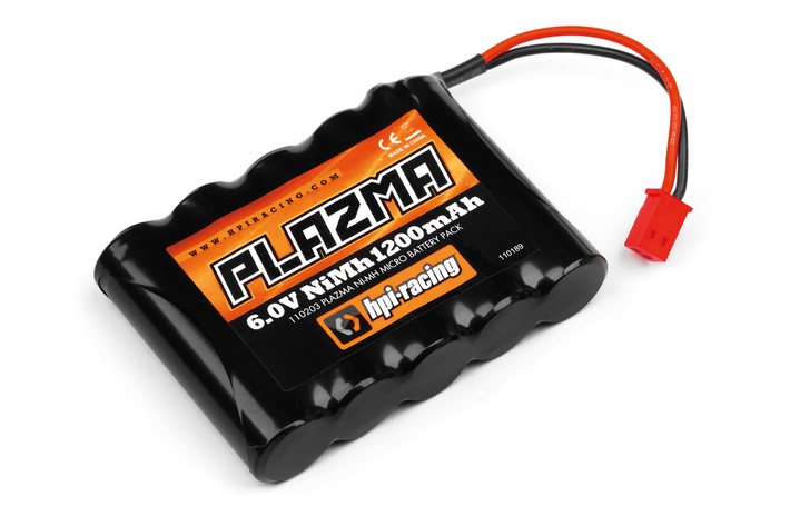 HPI Plazma 6.0V 1200mAh NiMh Micro Akku-Pack 110203