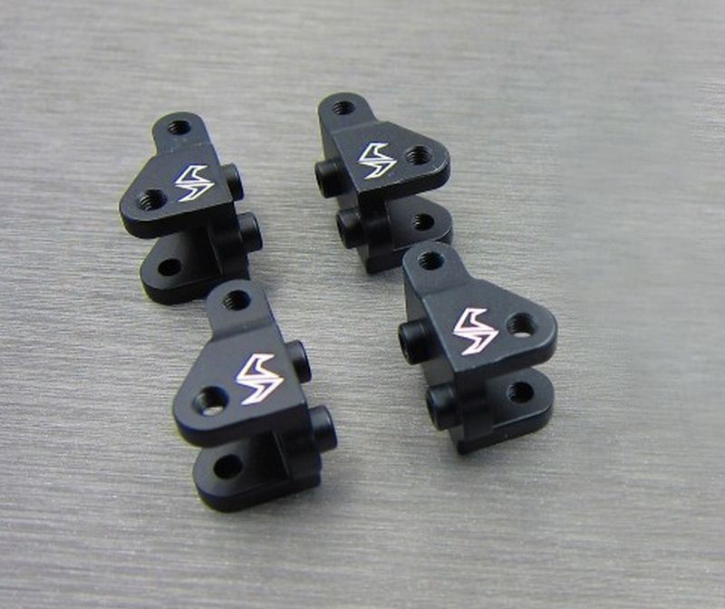 SAMIX Alum Dämpfer/Aufhängung Befestigung unten schwarz 4Stk. für Element RC Enduro END-6042
