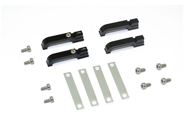 GPM Alu Türgriffe schwarz (4 Stk.) Traxxas Traxxas4 & 6