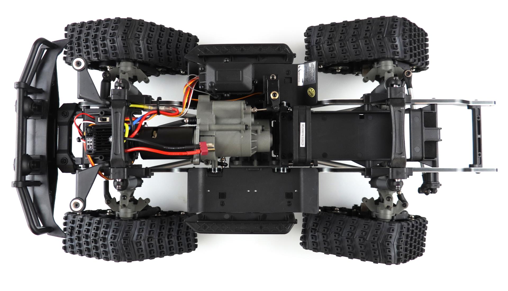 Amewi AMXRock RCX10BTS Scale Crawler Pick-Up 1:10, RTR Militär grün 22462