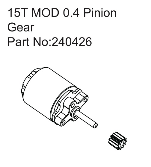Hobby Plus Furitek Venom Motor 3450KV/15T Pinion 240426