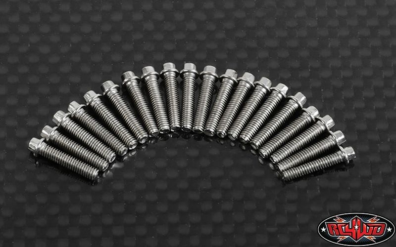 RC4WD Miniature Scale Hex Bolts (M2.5 x 12mm) (Silver) Z-S1598
