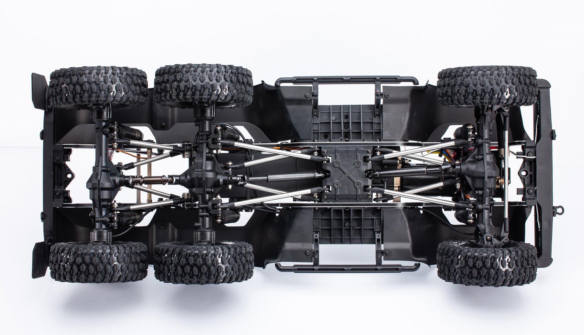 Amewi AMXRock RCX10.3P Scale Crawler 6x6 Pick-Up 1:10 ARTR schwarz (pro Version) 22559