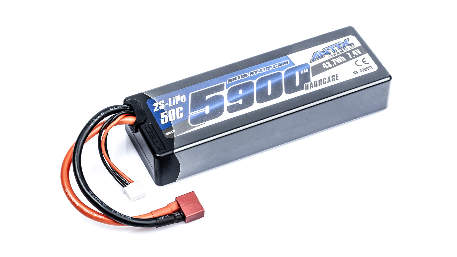 ANTIX by LRP 5900 7.4V 50C LiPo Car Hardcase T-Plug