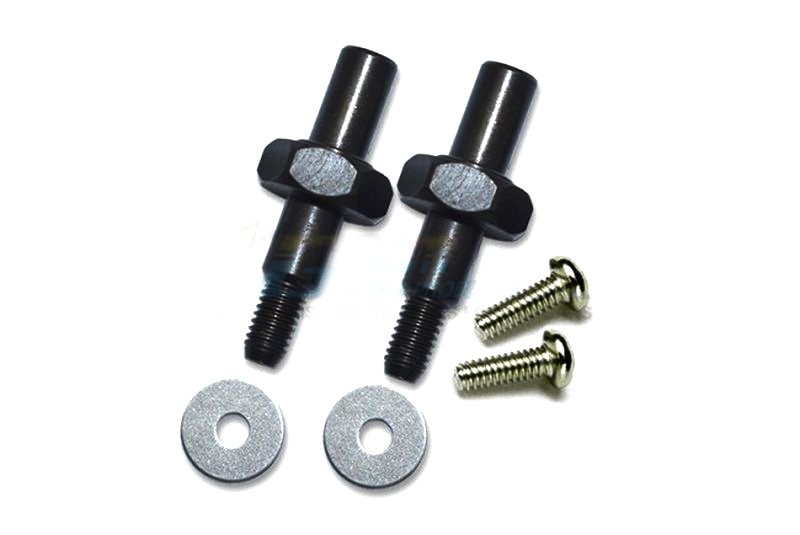 GPM #45 HARDEN STEEL FRONT WHEEL AXLE - 6PC SET Team Losi Mini-T 2.0 schwarz
