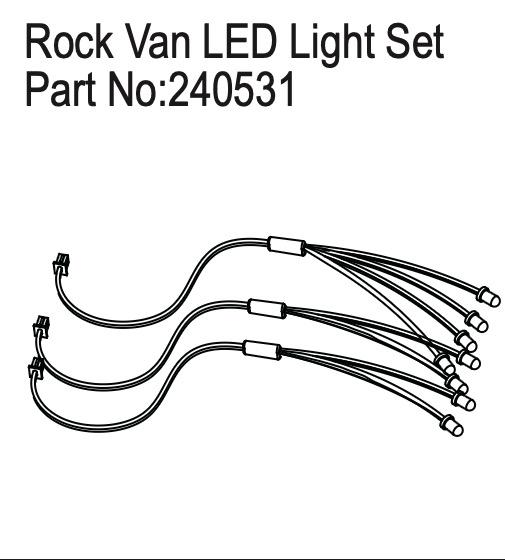 Hobby Plus LED Light Set for Rock Van 240531