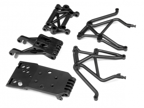 HPI Skid Plate Set hinten (Super 5SC Flux) 106288