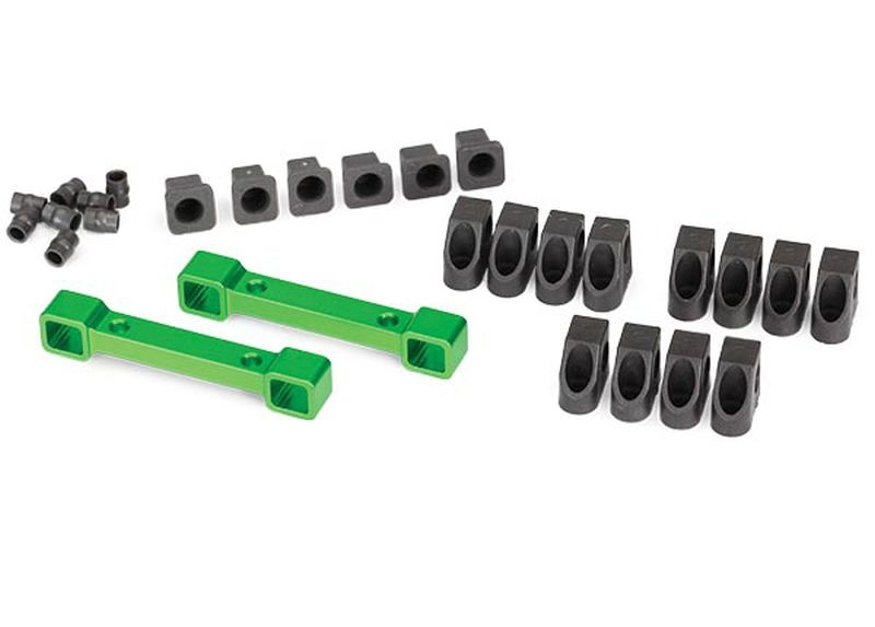 Traxxas Querlenkerhalter Alu grün v/h / Inserts 8334G
