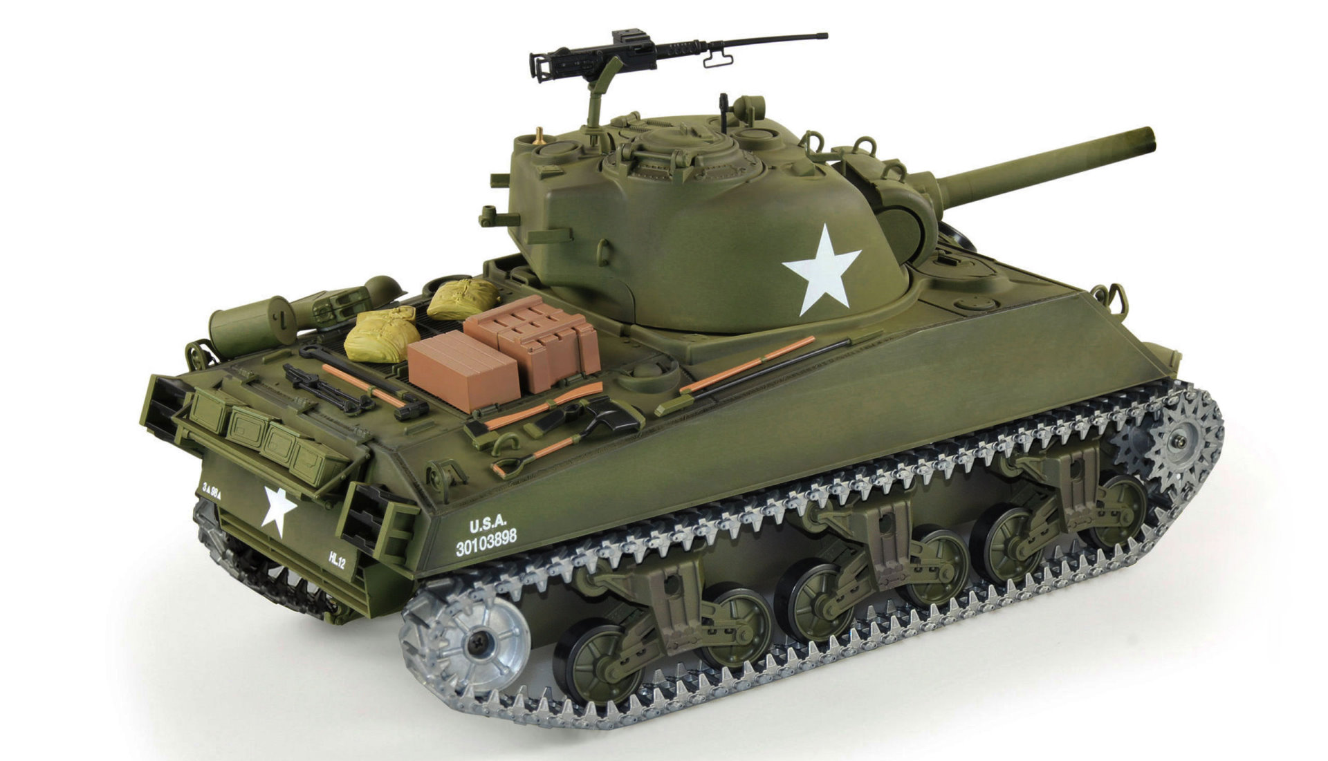 Amewi U.S. M4A3 Sherman 1:16 Professional Line IR/BB Panzer Sound/Rauch/Metall 23115 - Abbildung 3