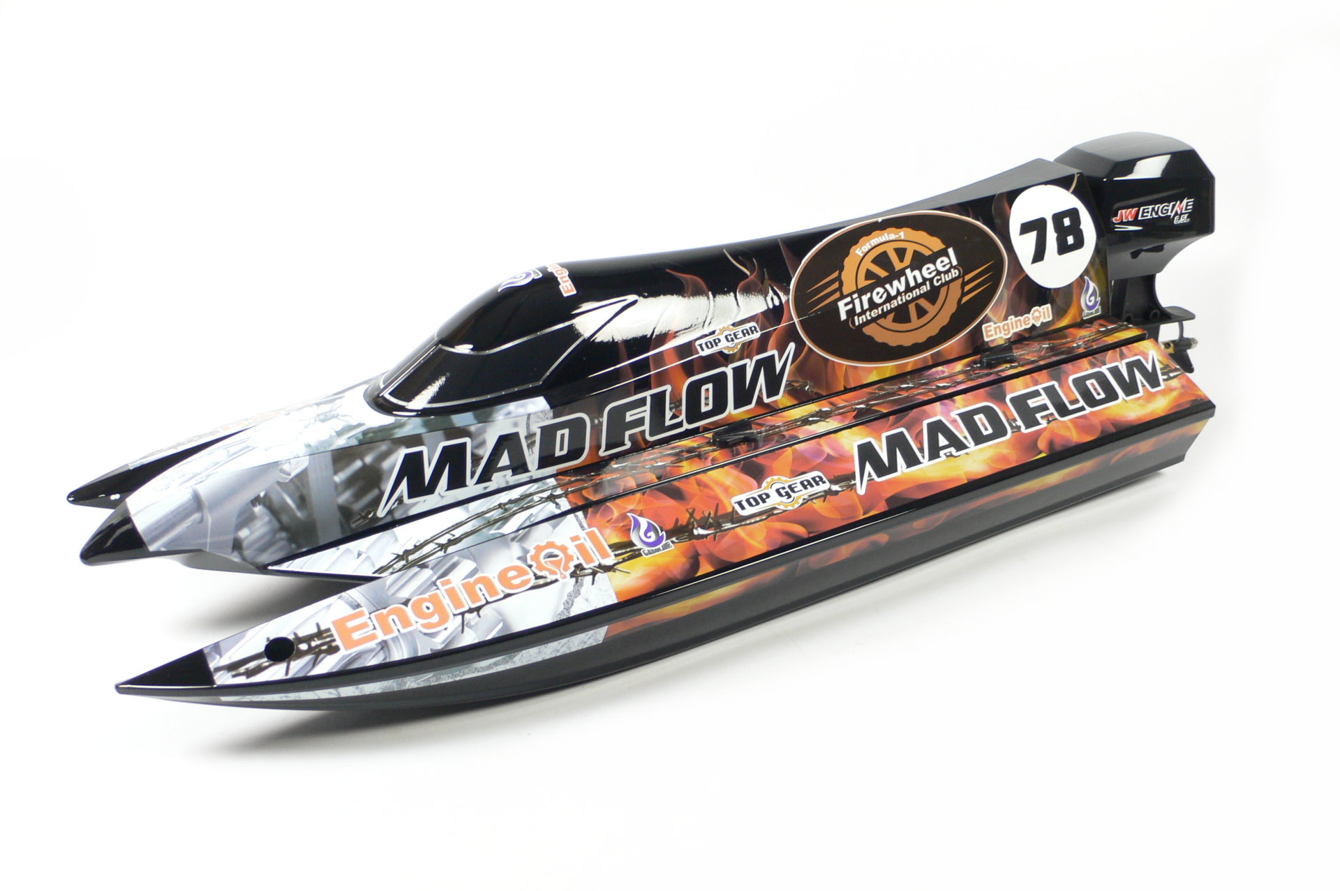 Joysway Mad Flow V3 Formel 1 Boot 590mm Brushless Rennkatamaran 26091 - Abbildung 1