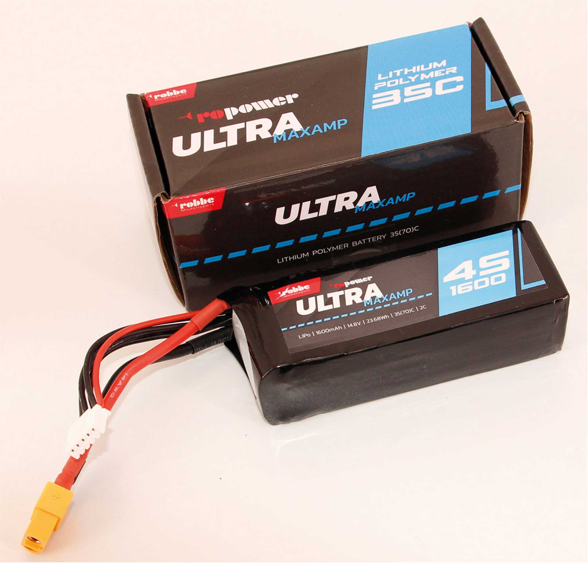 Robbe RO-POWER ULTRA MAXAMP 1600MAH 14,8 VOLT 4S 35(70)C LIPO AKKU 7359
