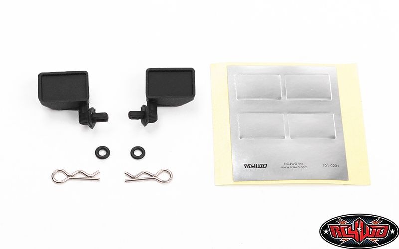RC4WD Rubber Side Mirrors for 1/10th Black Rock Z-S2089