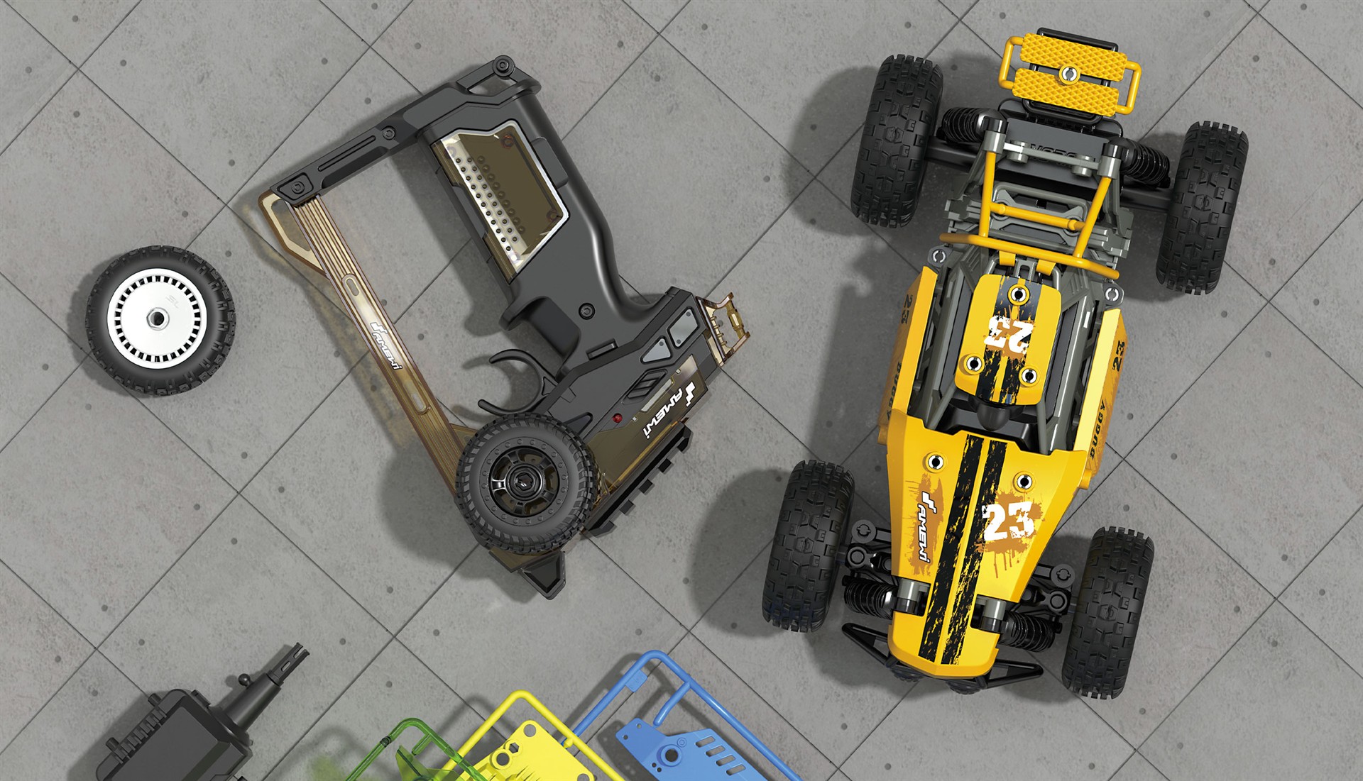 Amewi CoolRC DIY Oldscool Buggy 2WD 1:18 Bausatz 22578