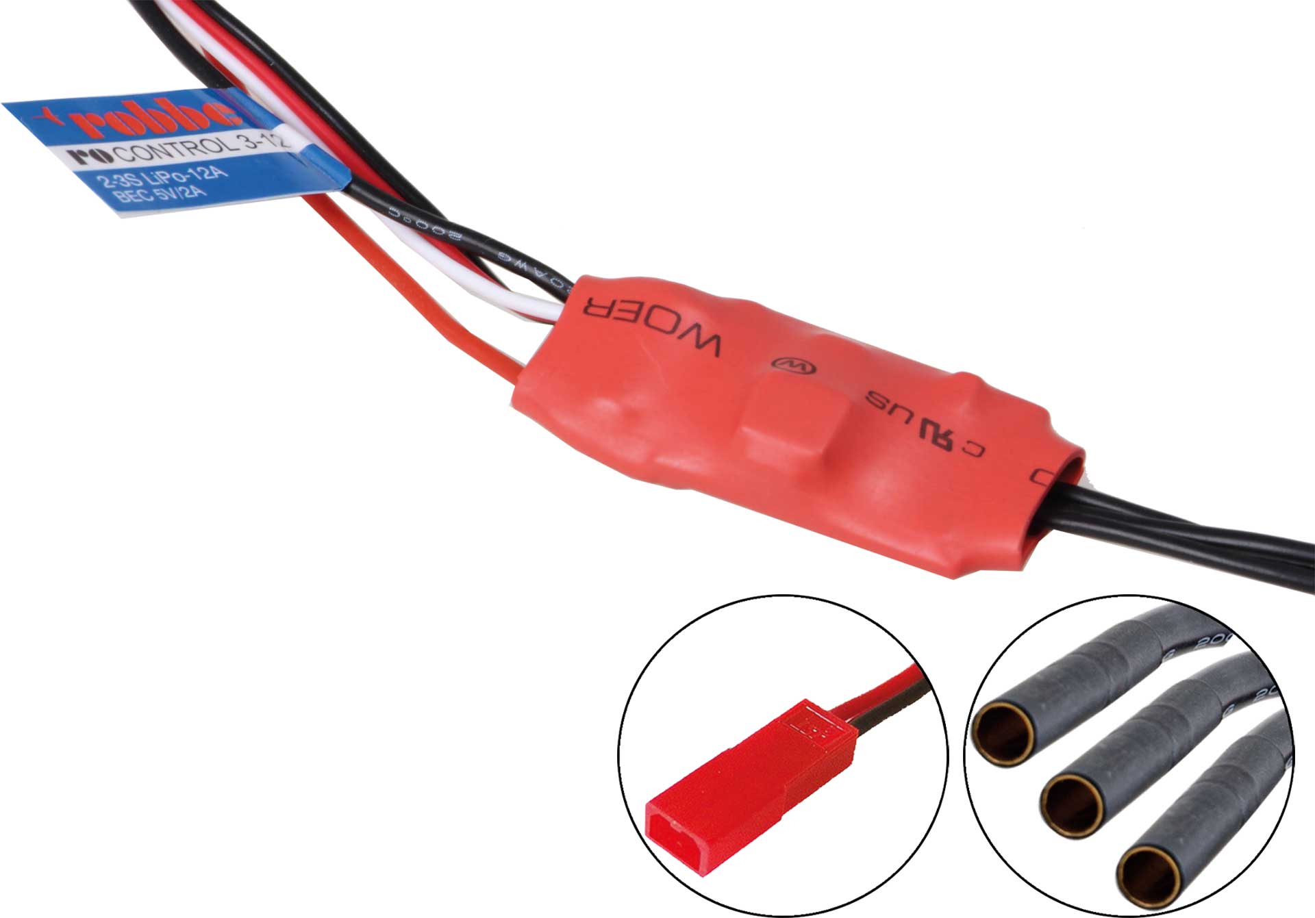 Robbe RO-CONTROL 3-12 2-3S -12(15)A 5V/2A BEC Regler 8716
