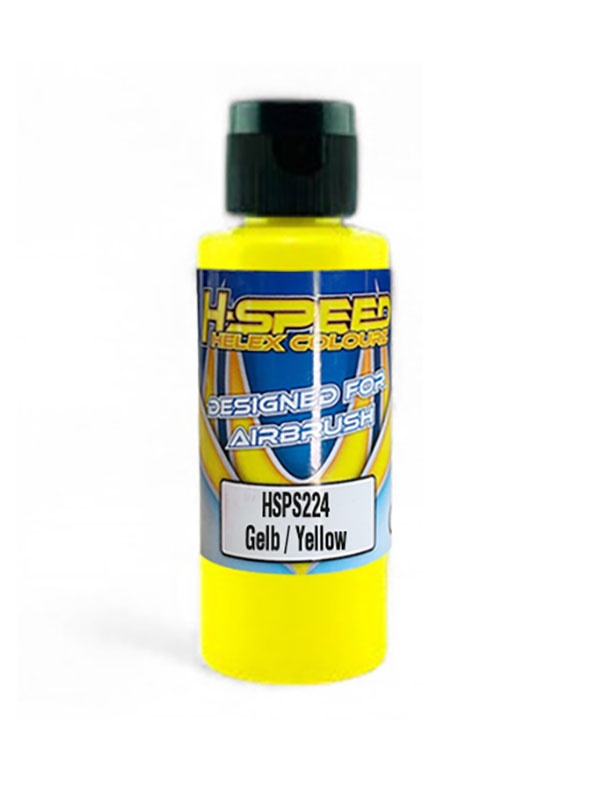 H-SPEED Lexan Airbrush Farbe 60 ml Gelb / Yellow HSPS224