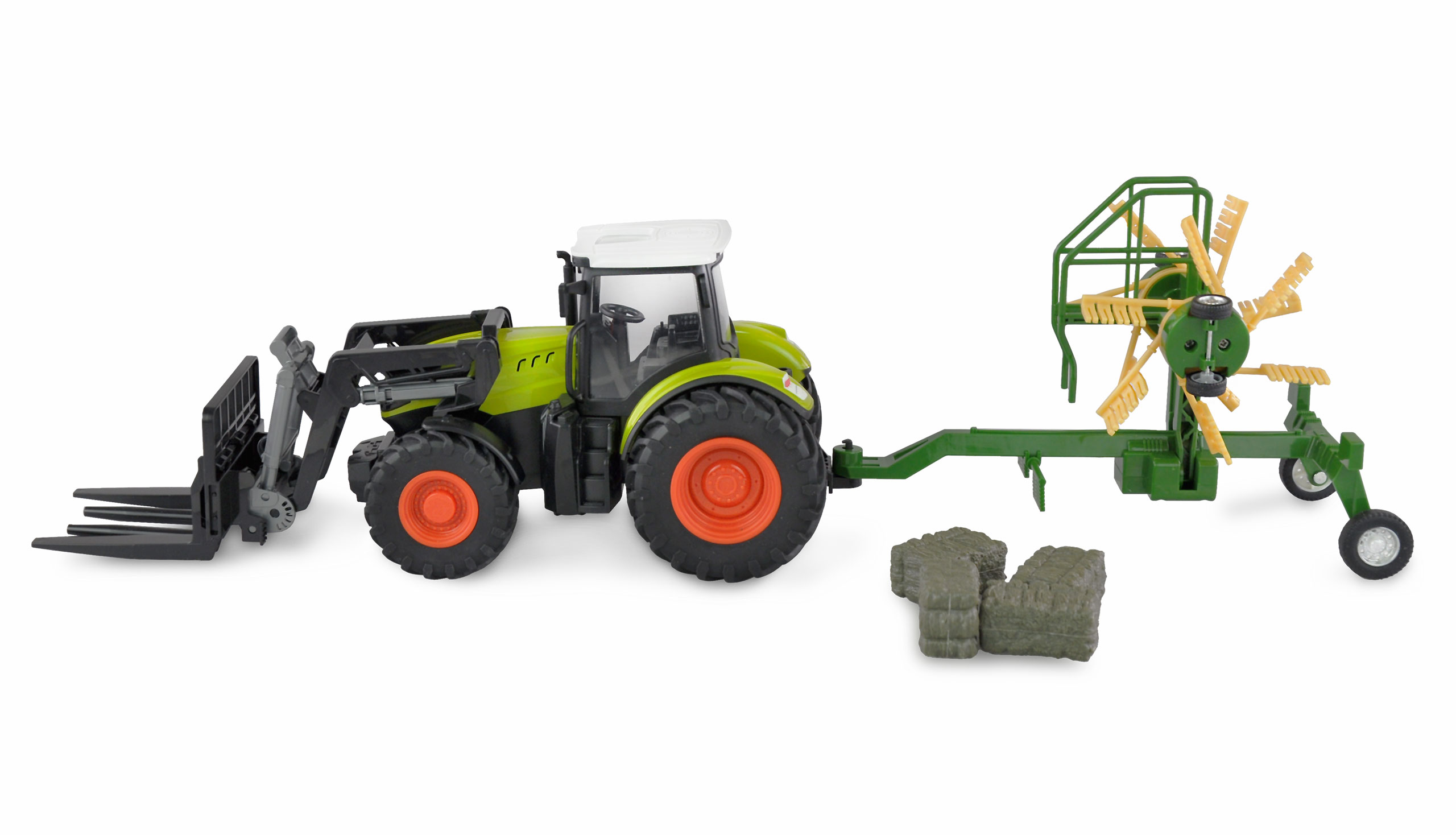 Amewi RC-Traktor mit XL-Zubehörpaket 1:24 RTR grün 22641