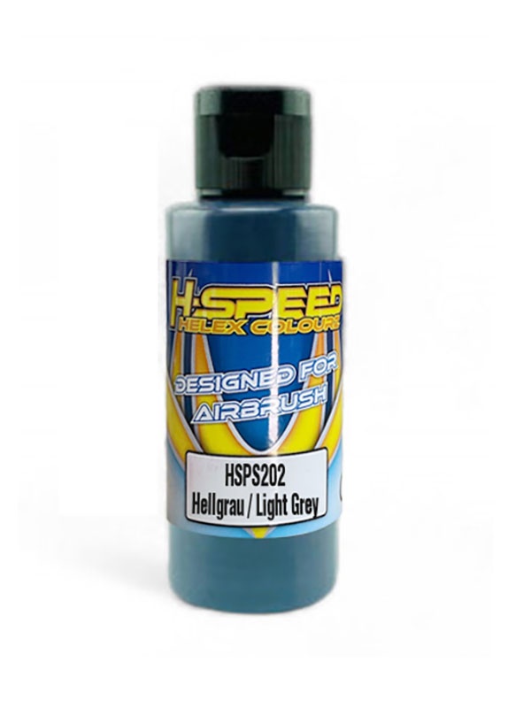 H-SPEED Lexan Airbrush Farbe 60 ml Hellgrau / Light Grey HSPS202