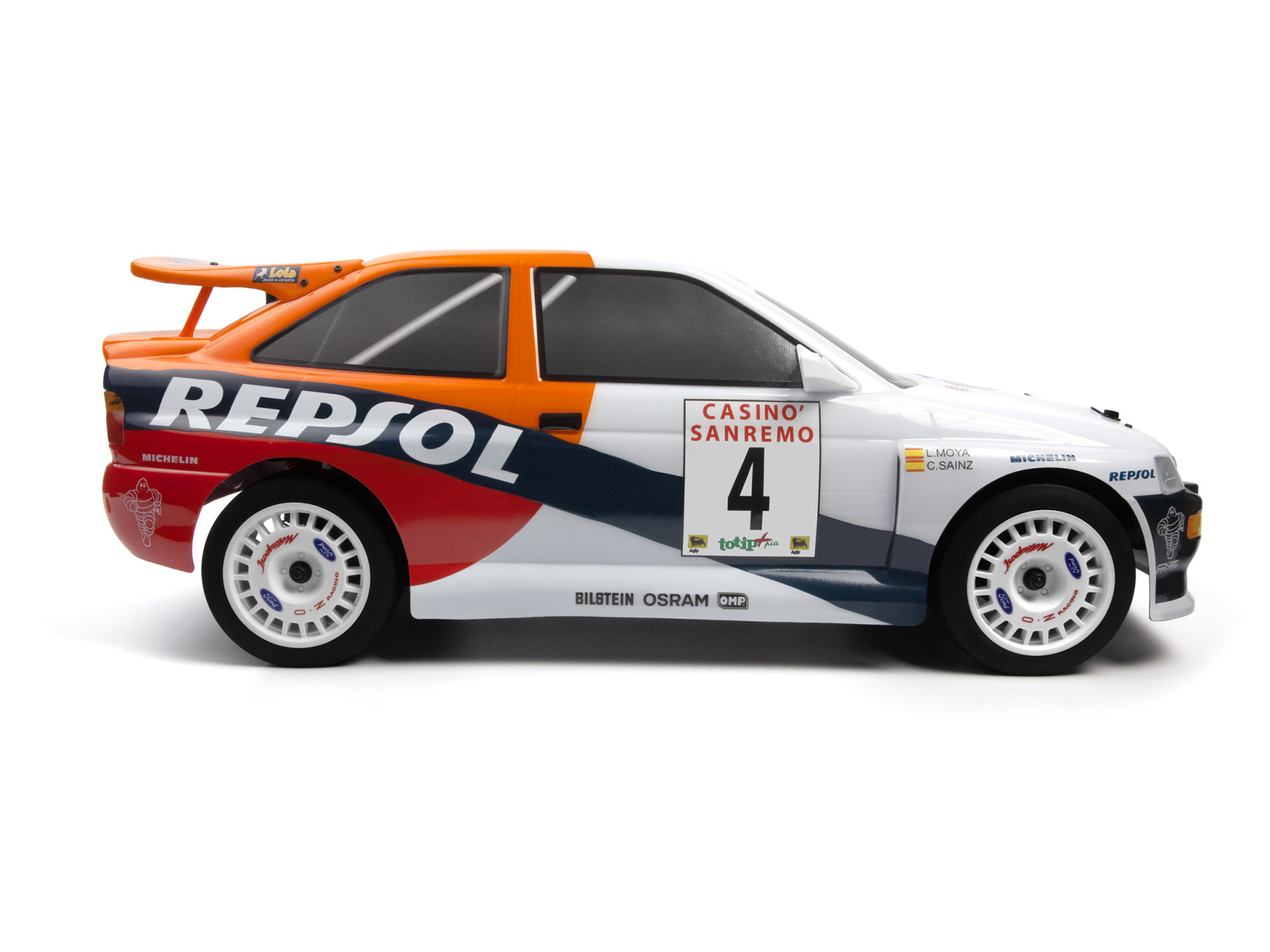 HPI WR8 FLUX 1996 Ford Escort Cosworth Rally Sanremo RTR 160558 - Abbildung 3