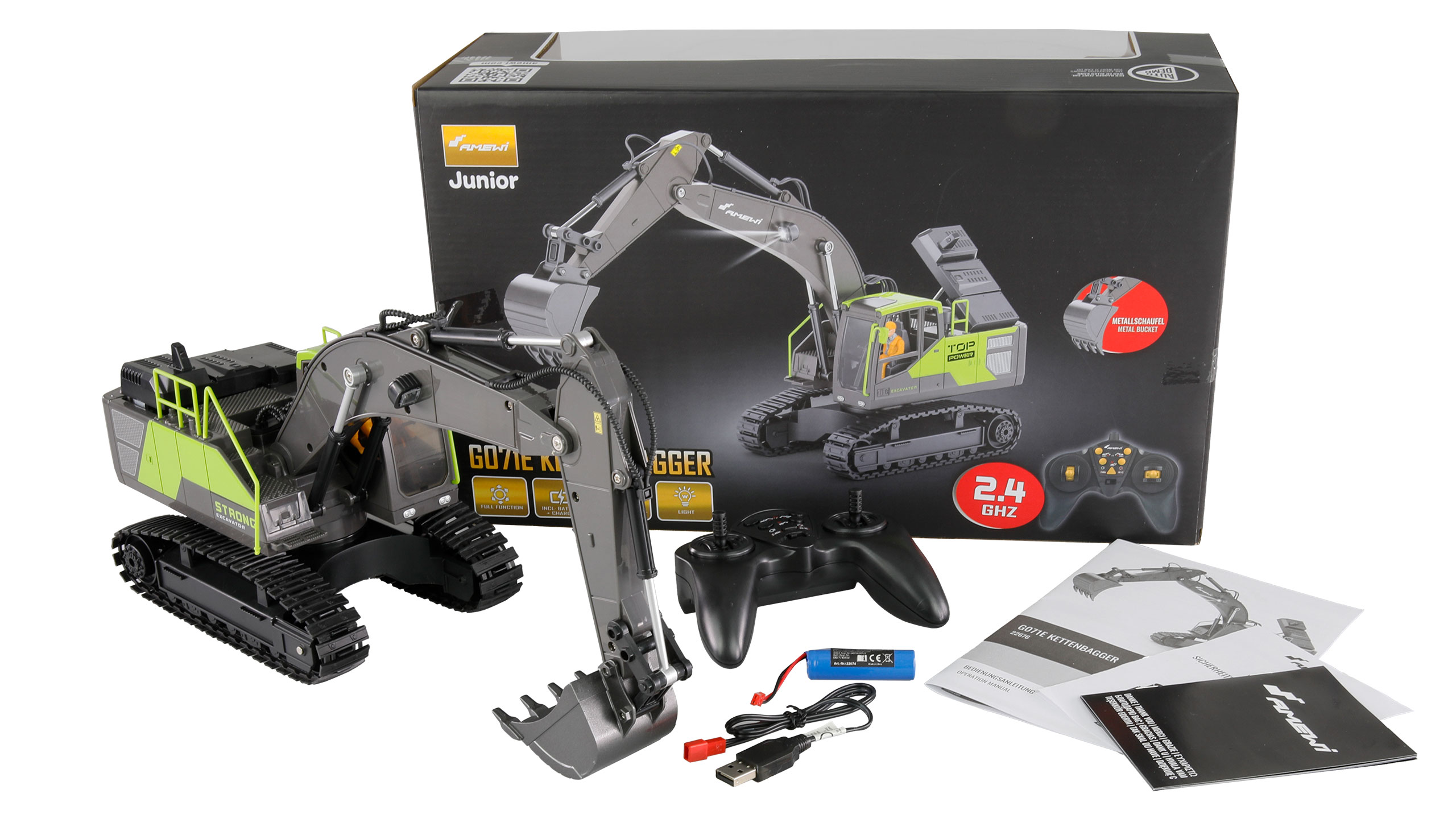 Amewi G071E Kettenbagger 1:18 RTR 22676
