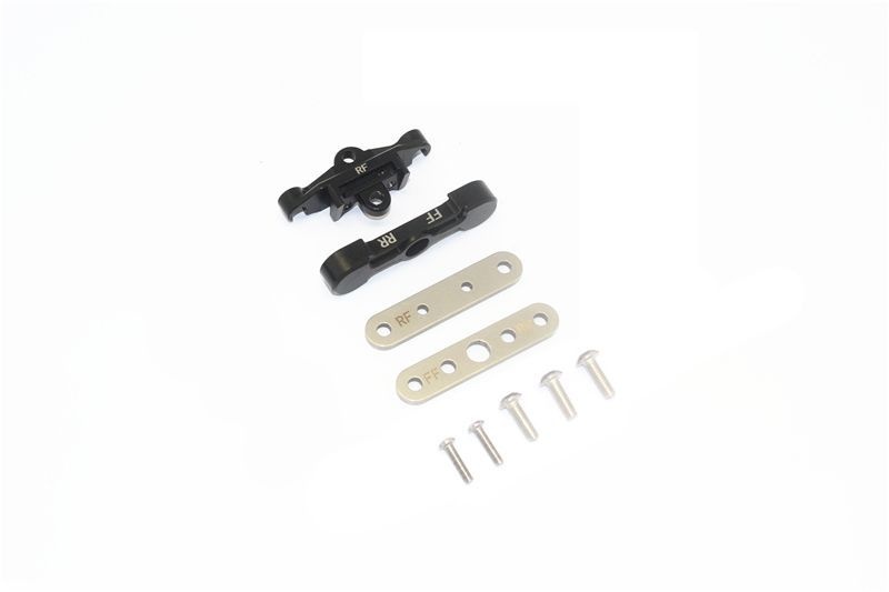 GPM Alu Querlenkerhalter unten hinten schwarz Traxxas MAXX - Abbildung 1