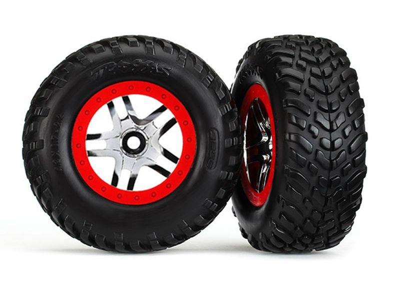 Traxxas Reifen+Felge montiert 2.2/3.0 SCT Split-Sp S1-Comp/Foam-Einl 6891R