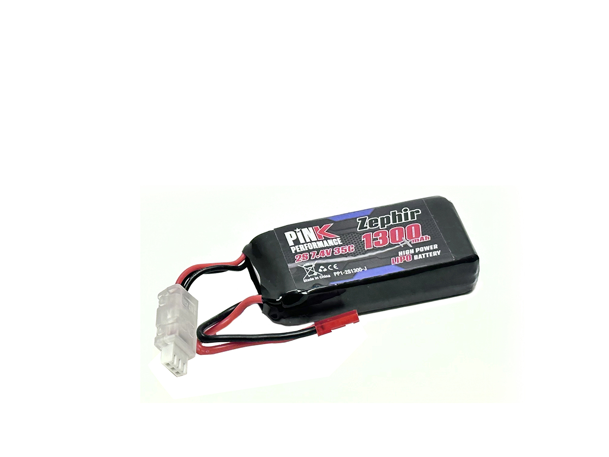 Pink Performance Zephir LiPo Akku 2S 7.4V-1300-35C (JST) 72x34x15mm 71g PP1-2S1300-J