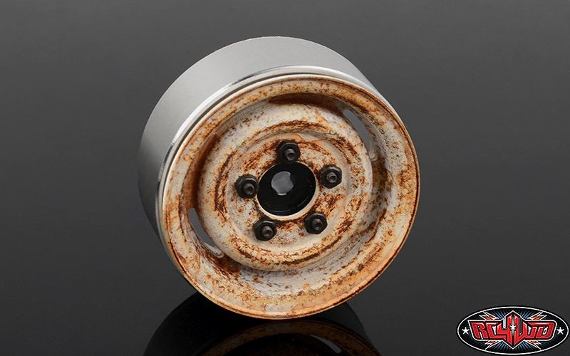 RC4WD Landies Vintage Stamped Steel 1.55 Beadlock Wheels (Rust) Z-W0043