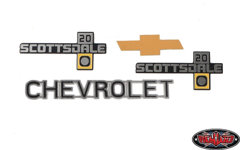 RC4WD Chevrolet K10 Scottsdale Metal Emblem Set (K20) Z-S0112